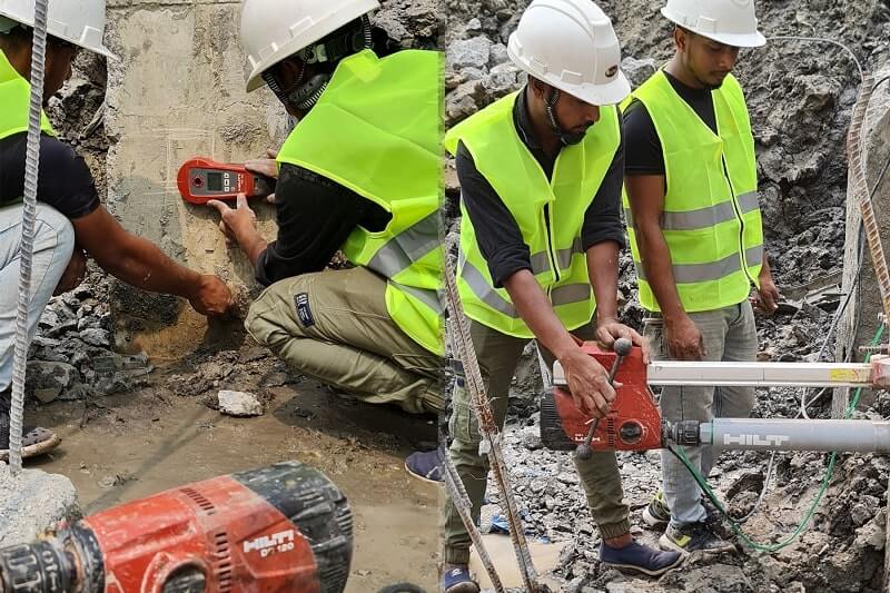 Sample Core, UPV, Pile Integrity and Dynamic Load Test